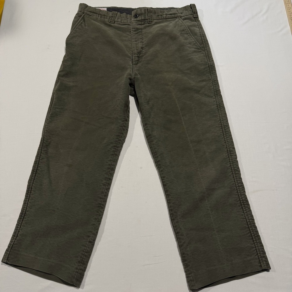 Vintage Filson Style 880 Moleskin Pants USA Mens 36x26.5 Tag 38 Heavy Olive Work